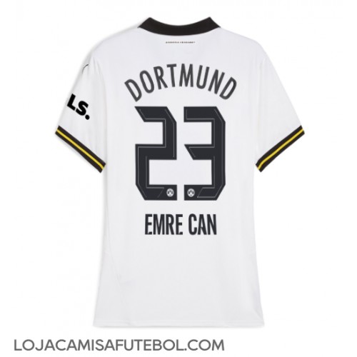 Camisa de Futebol Borussia Dortmund Emre Can #23 Equipamento Alternativo Mulheres 2024-25 Manga Curta